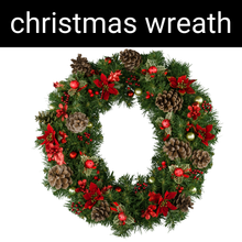 Load image into Gallery viewer, Christmas Wreath Candle