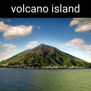 Volcano Island Candle