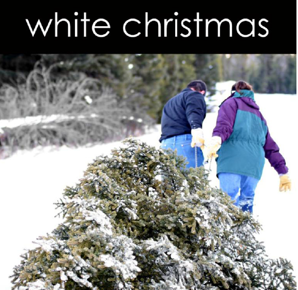 White Christmas Candle (Seasonal)